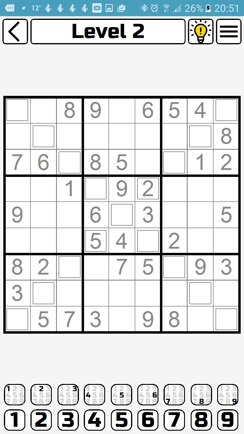 Sudoku X screenshot