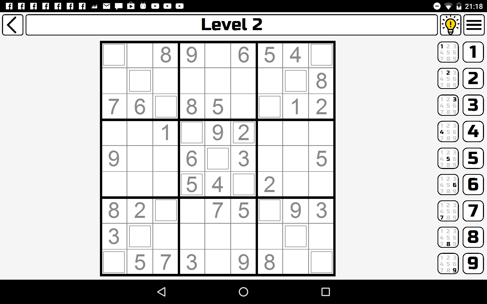 Sudoku X screenshot